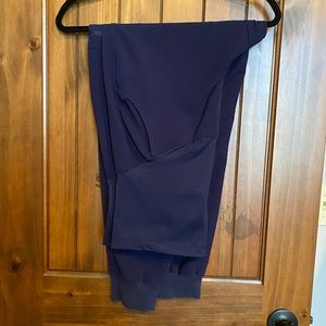 Figs Zamora Maternity Scrub Jogger Pants Navy Blue Size Medium Petite